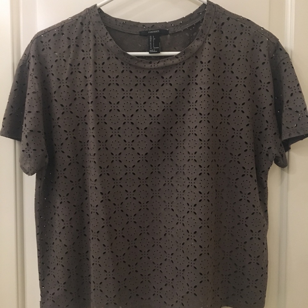 Eyelet t-shirt